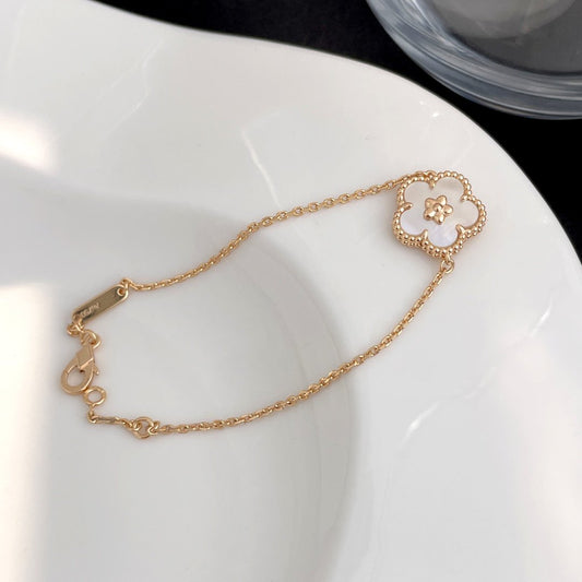 [Gaonasi]LUCKY SPRING ROSE GOLD MOP BRACELET