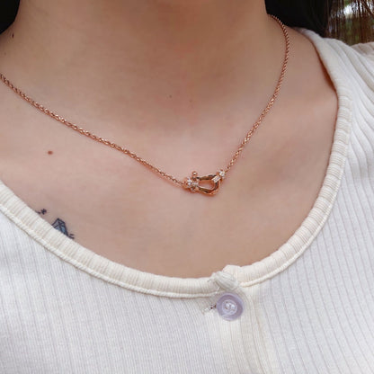 [Gaonasi]FORCE 10 PINK GOLD DIAMOND NECKLACE