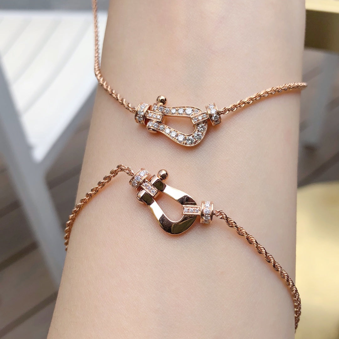 [Gaonasi]FORCE 10 PINK GOLD DIAMOND NECKLACE
