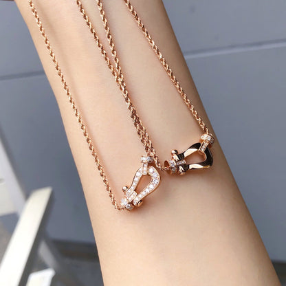 [Gaonasi]FORCE 10 PINK GOLD DIAMOND NECKLACE