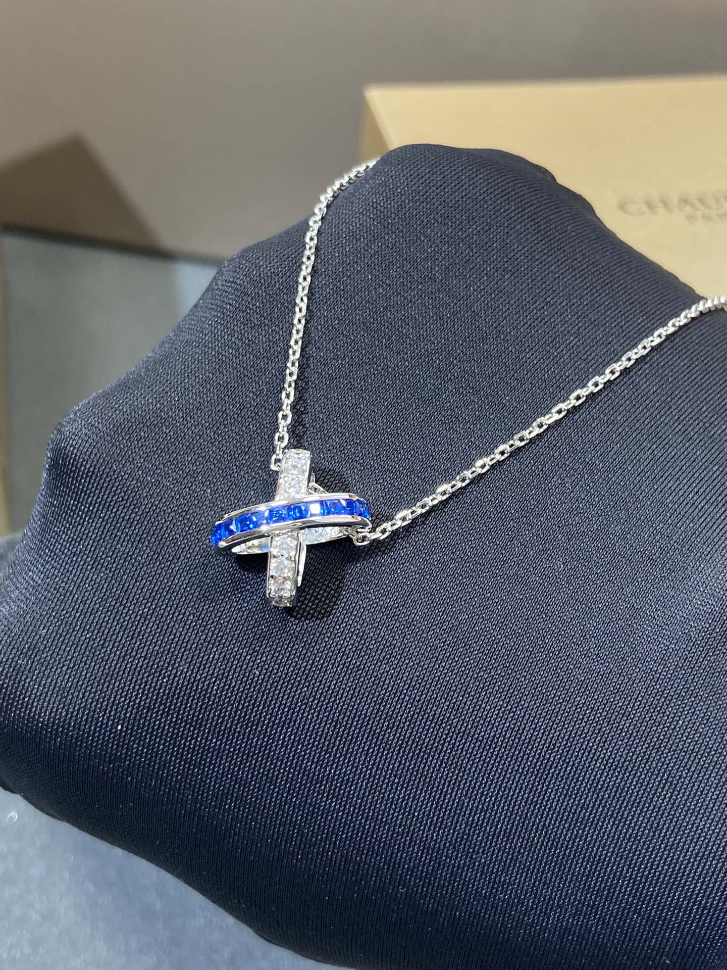[Gaonasi]LIENS DIAMOND SILVER NECKLACE