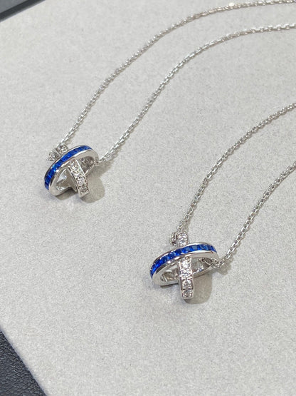 [Gaonasi]LIENS DIAMOND SILVER NECKLACE