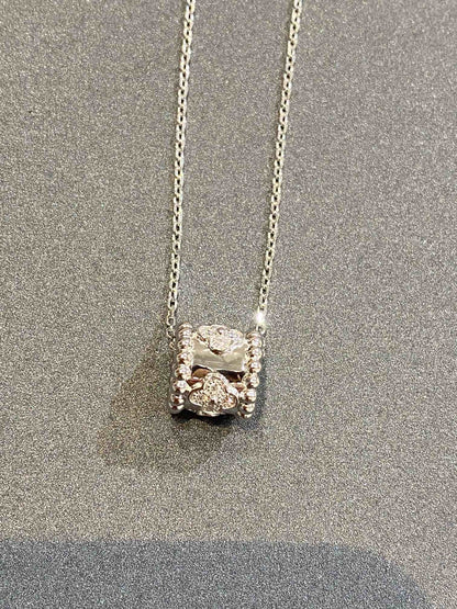 [Gaonasi]PERLEE PEDANT SIVLER DIAMOND NECKLACE