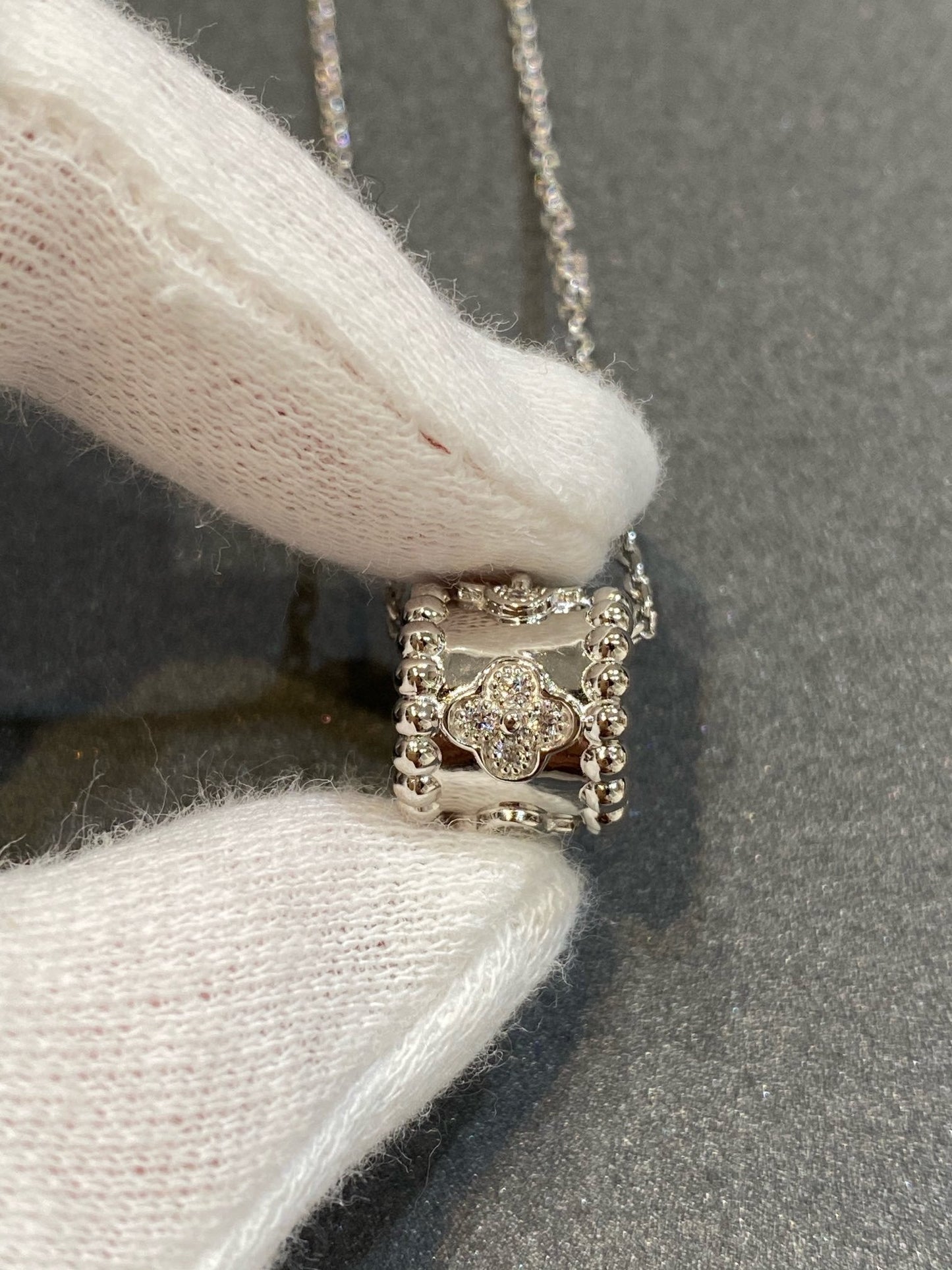 [Gaonasi]PERLEE PEDANT SIVLER DIAMOND NECKLACE