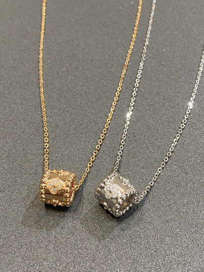 [Gaonasi]PERLEE PEDANT SIVLER DIAMOND NECKLACE