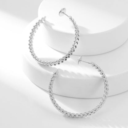 [Gaonasi Jewelry]CLASH HOOP LARGE EARRINGS