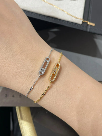 [Cadisa] LOVE & JUSTE Baby Move Diamond Bracelet Stack Set