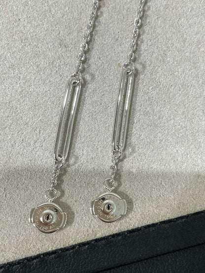 [Gaonasi]CHAINE CHAOS DIAMOND DROP EARRINGS