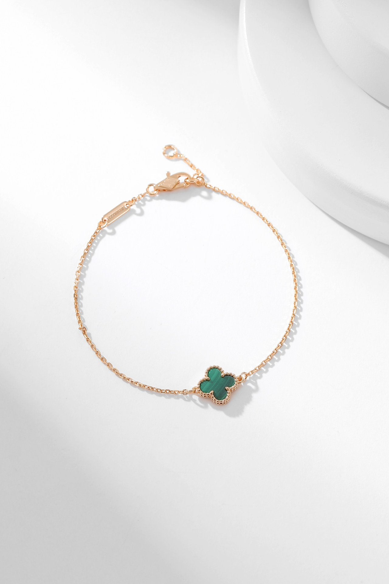 [Gaonasi]CLOVER BRACELET MALACHITE 1 MOTIF