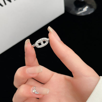 [Gaonasi]RONDE SMALL SILVER DIAMOND RING