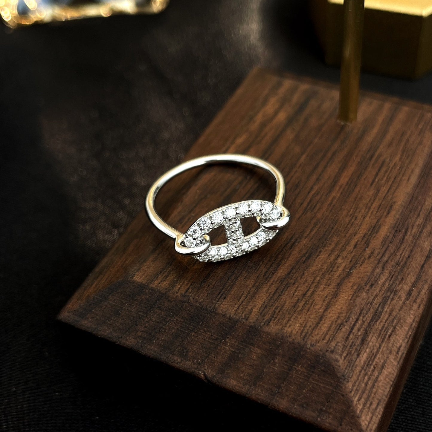 [Gaonasi]RONDE SMALL SILVER DIAMOND RING