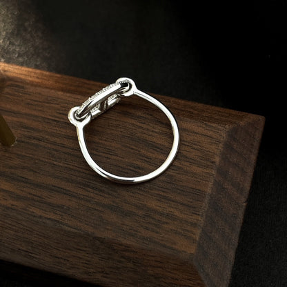 [Gaonasi]RONDE SMALL SILVER DIAMOND RING