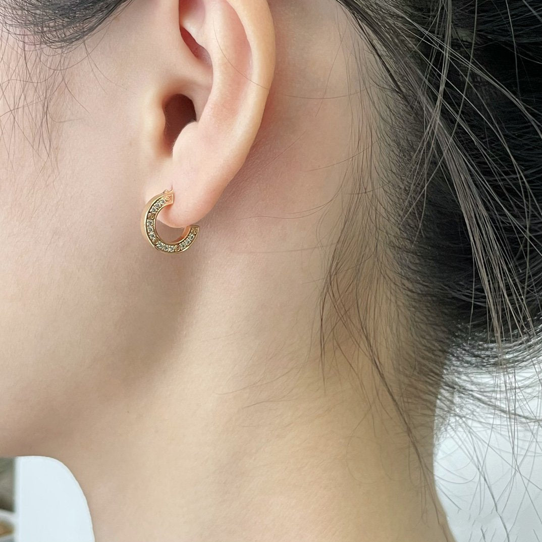 [Gaonasi Jewelry]LOVE DIAMOND EARRINGS