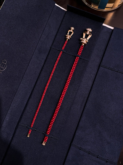 [Gaonasi]FORCE 10 HALF DIAMOND PINK GOLD RED CORDERI LARGE AND MEDIUM MODEL
