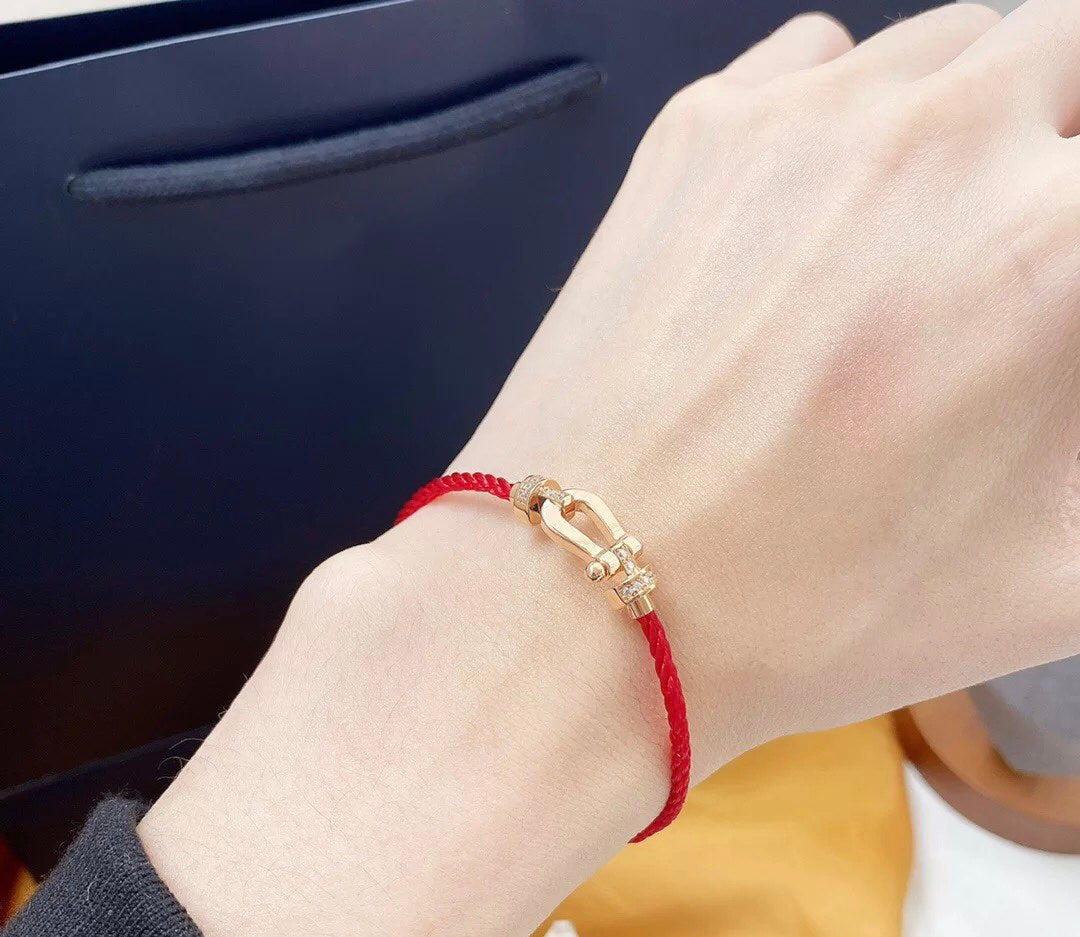 [Gaonasi]FORCE 10 HALF DIAMOND PINK GOLD RED CORDERI LARGE AND MEDIUM MODEL