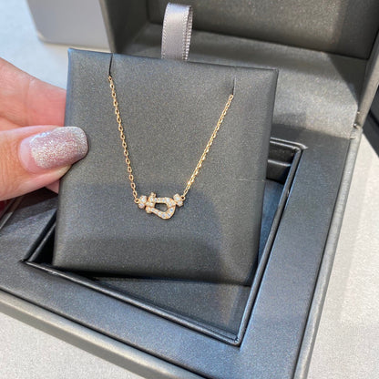 [Gaonasi]FORCE 10 DIAMOND PINK GOLD NECKLACE MINI MODEL