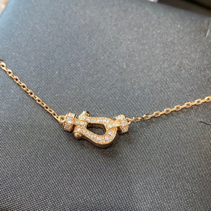 [Gaonasi]FORCE 10 DIAMOND PINK GOLD NECKLACE MINI MODEL