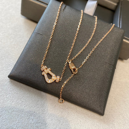 [Gaonasi]FORCE 10 DIAMOND PINK GOLD NECKLACE MINI MODEL