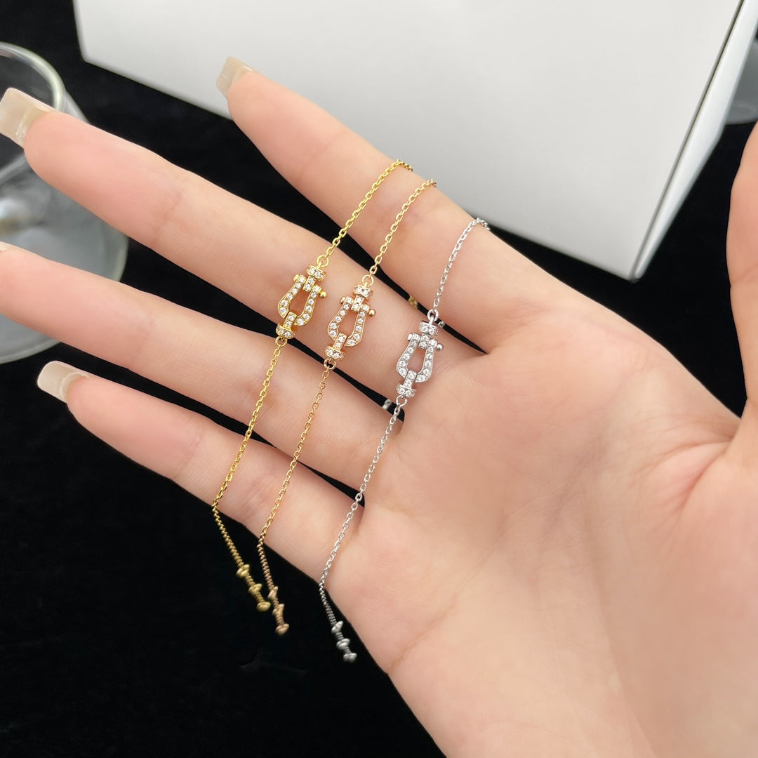 [Gaonasi]FORCE 10 FULL DIAMOND BUCKLE CHAIN LINK MINI MODEL