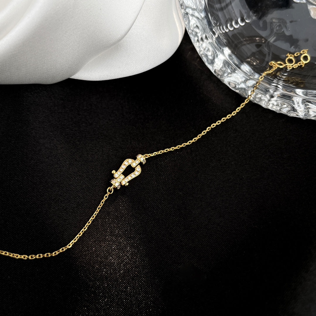 [Gaonasi]FORCE 10 FULL DIAMOND BUCKLE CHAIN LINK MINI MODEL