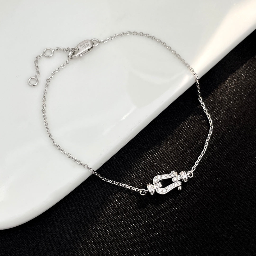 [Gaonasi]FORCE 10 FULL DIAMOND BUCKLE CHAIN LINK MINI MODEL