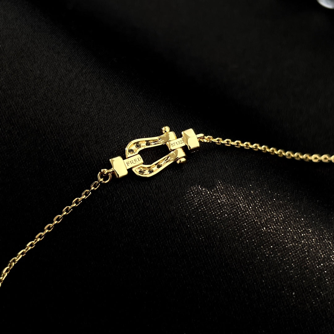 [Gaonasi]FORCE 10 FULL DIAMOND BUCKLE CHAIN LINK MINI MODEL