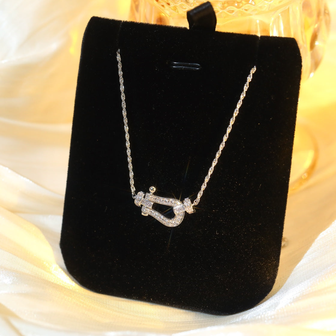 [Gaonasi]FORCE 10 DIAMOND SILVER NECKLACE MINI MODEL
