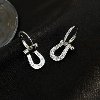 [Gaonasi]FORCE 10 FULL DIAMOND DROP EARRINGS MEDIUM MODEL