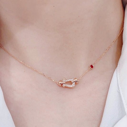 [Gaonasi]FORCE 10 DIAMOND PINK GOLD NECKLACE