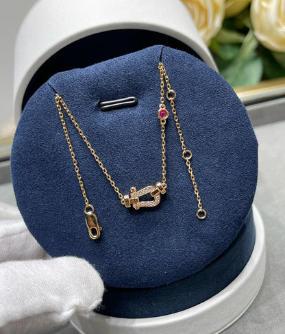 [Gaonasi]FORCE 10 DIAMOND PINK GOLD NECKLACE
