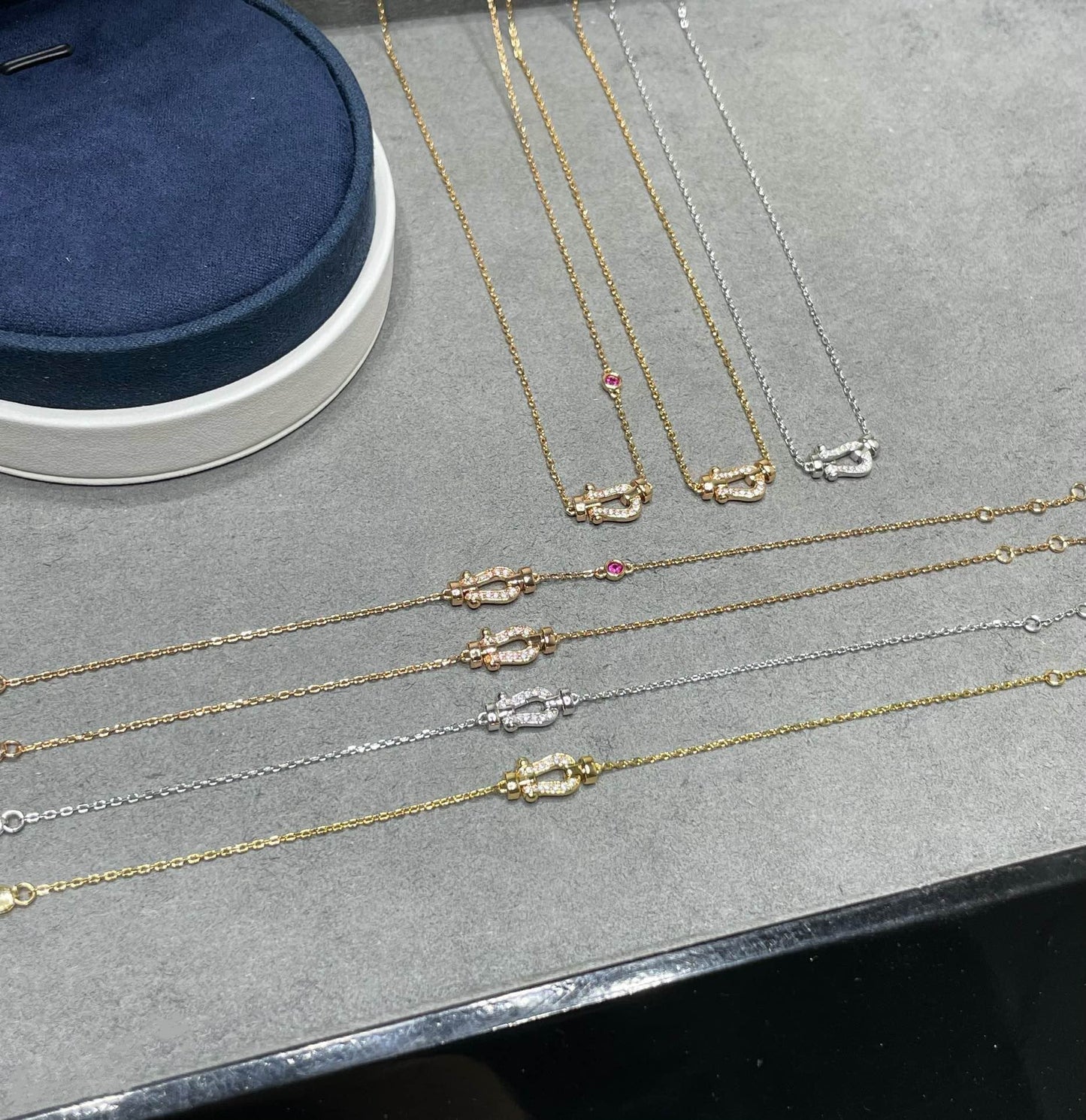 [Gaonasi]FORCE 10 DIAMOND PINK GOLD NECKLACE