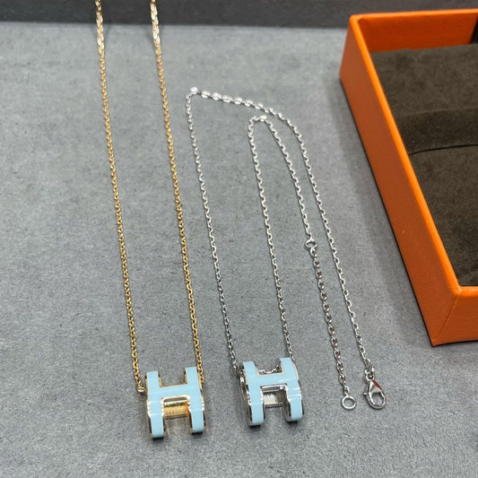 [Gaonasi]POP H SKY BLUE NECKLACE