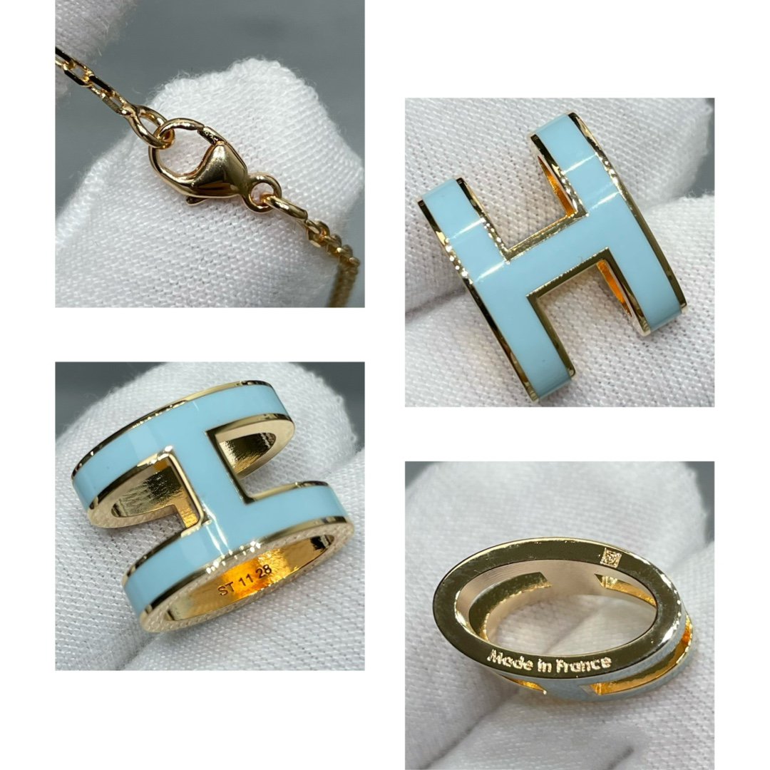 [Gaonasi]POP H SKY BLUE NECKLACE