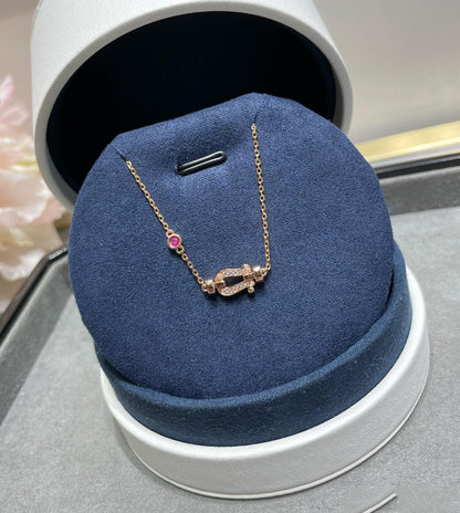 [Gaonasi]FORCE 10 DIAMOND CHAIN LINK PINK GOLD BRACELET