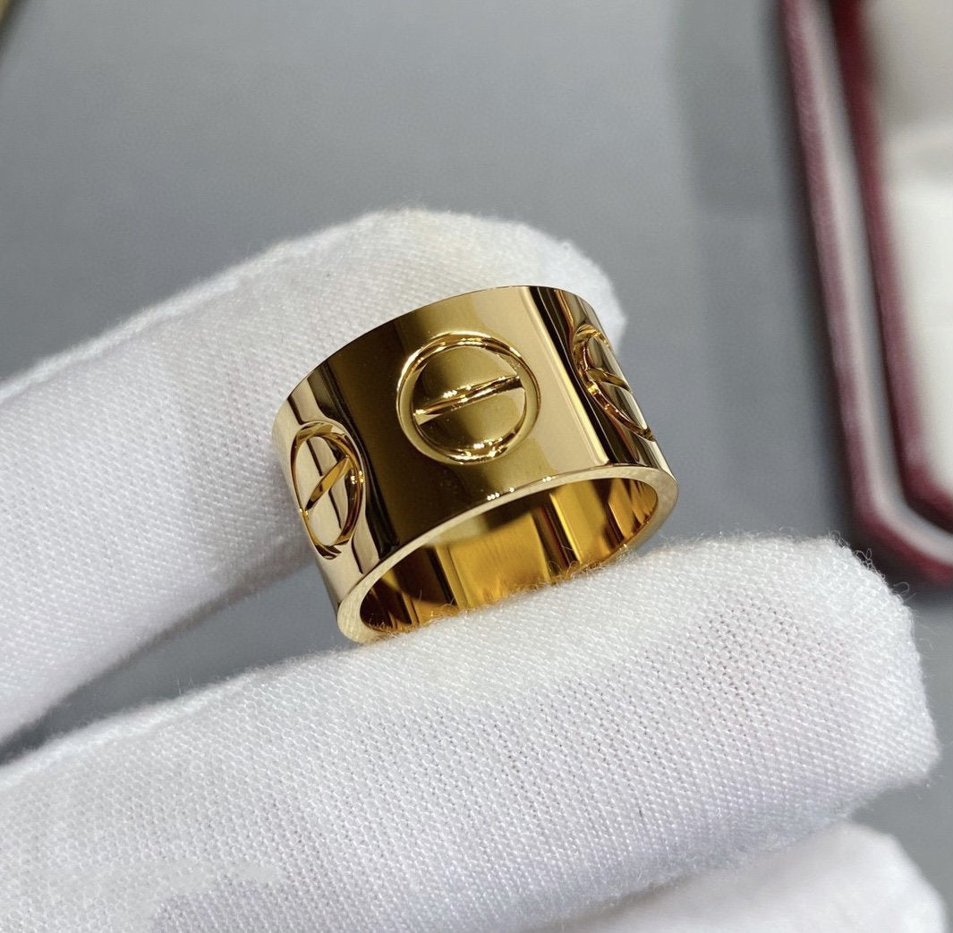 [Gaonasi Jewelry]LOVE 11MM LARGE RING