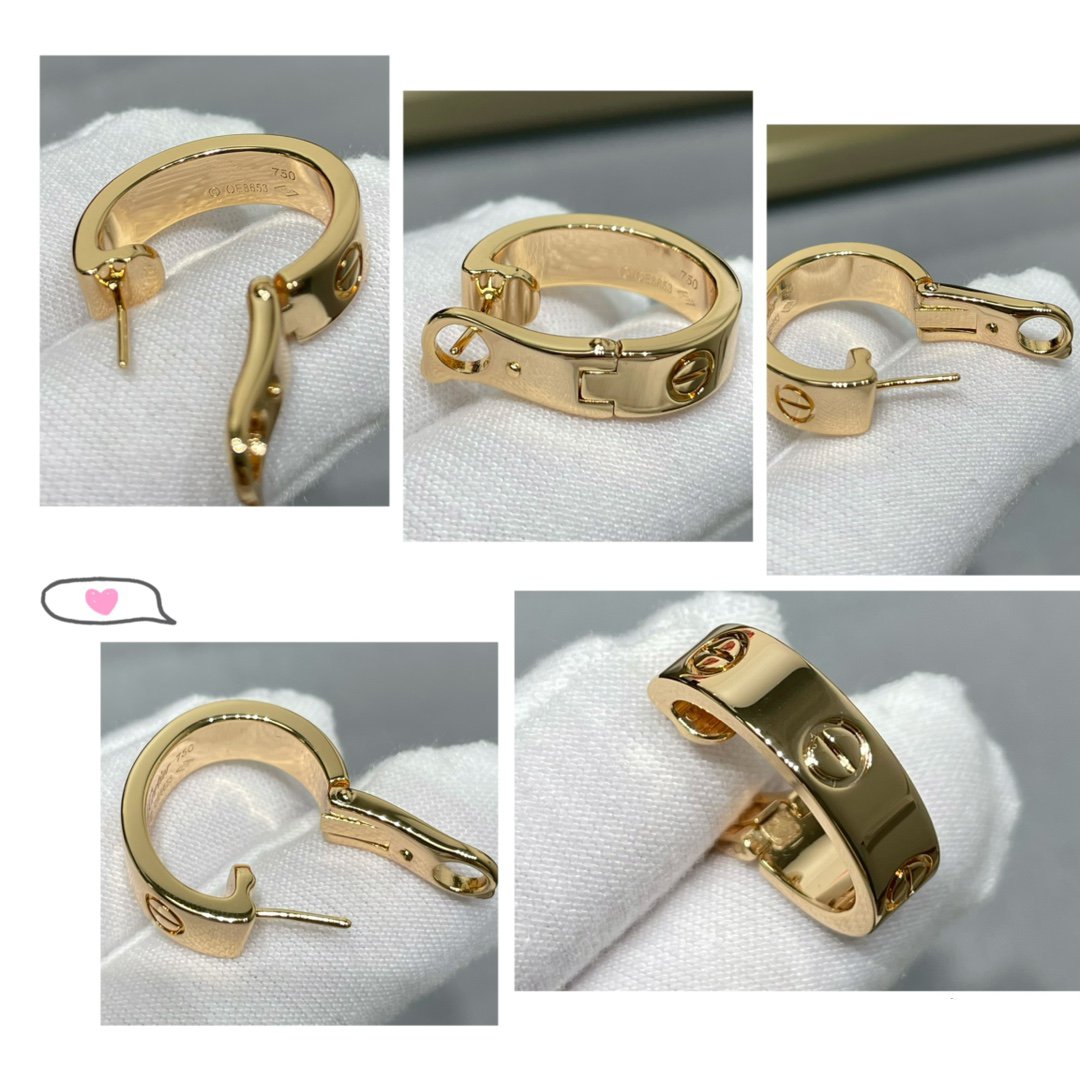 [Gaonasi Jewelry]LOVE 5.5MM EARRINGS