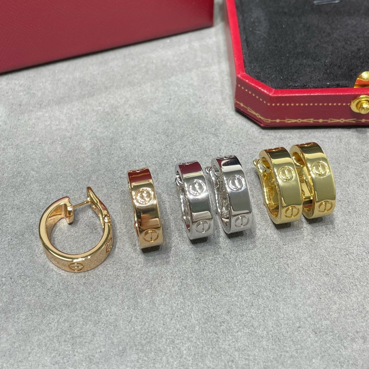 [Gaonasi Jewelry]LOVE 5.5MM EARRINGS