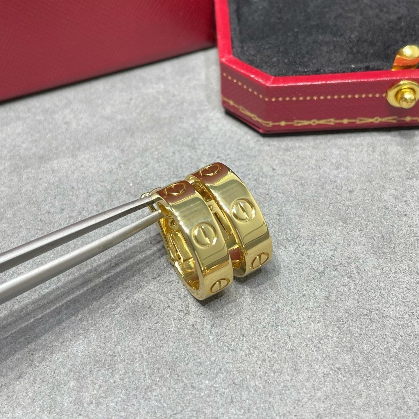 [Gaonasi Jewelry]LOVE 5.5MM EARRINGS