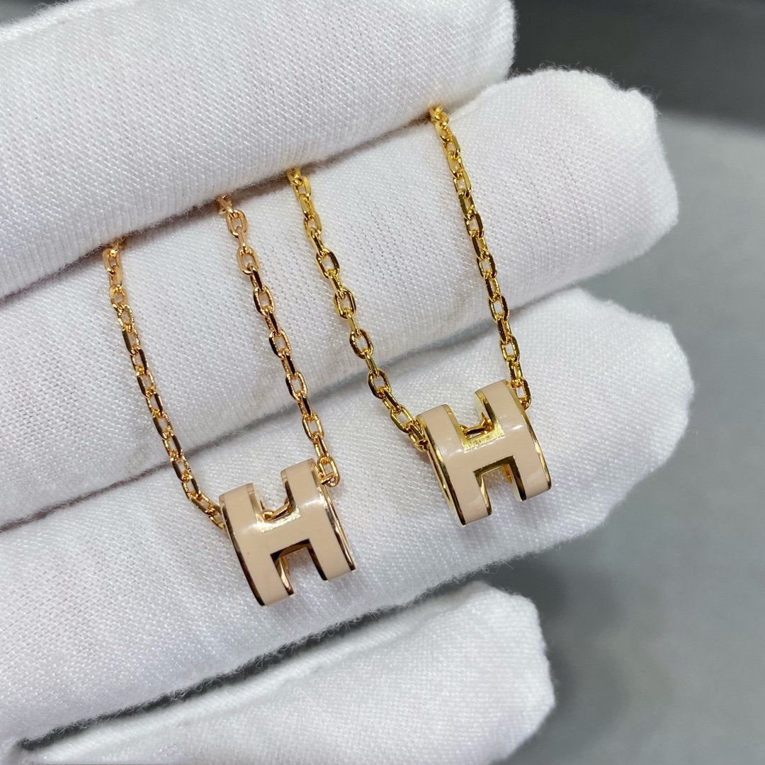[Gaonasi]MINI POP H NECKLACE