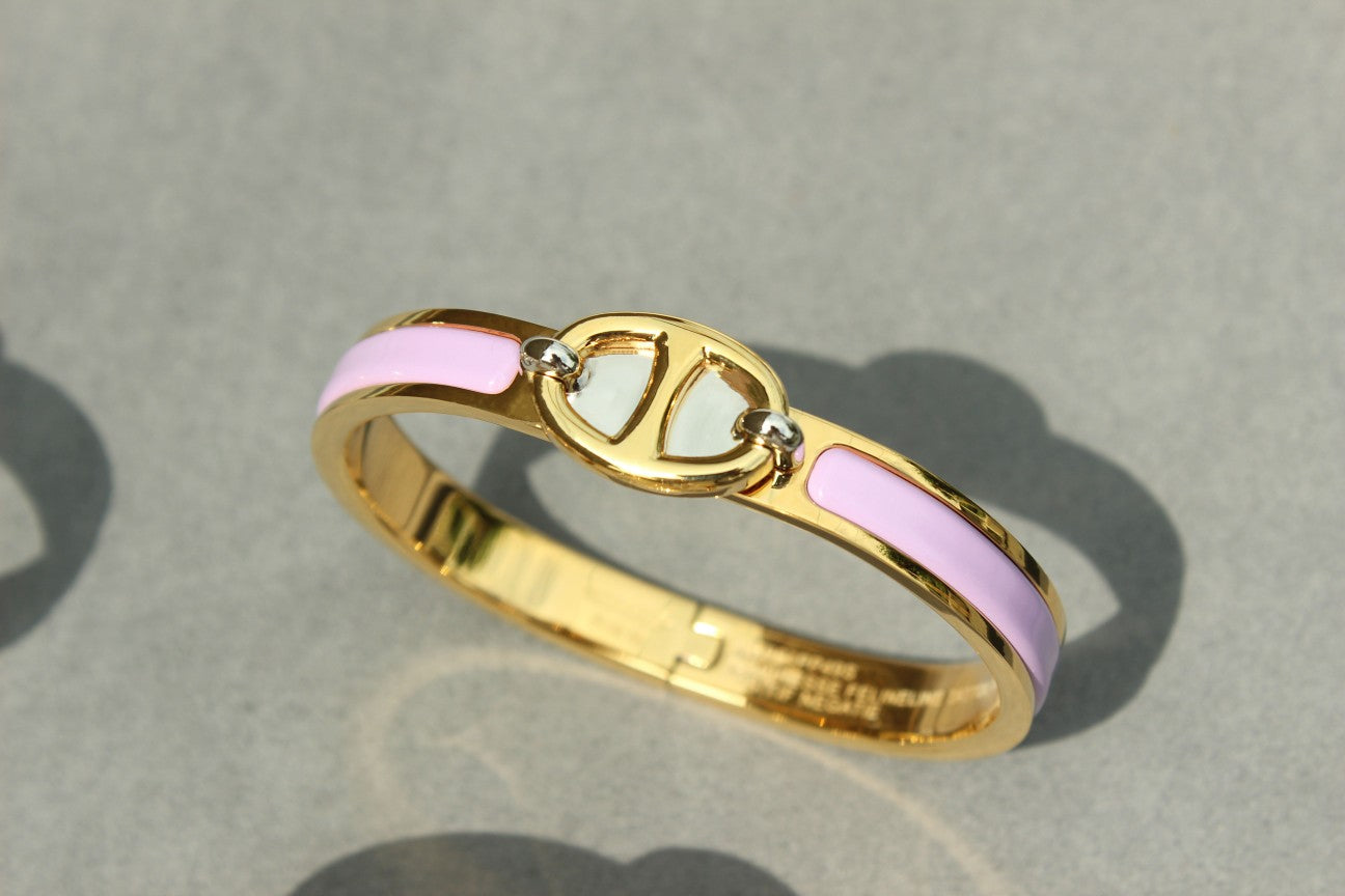 [Gaonasi]CLIC CHAINE GOLD BRACELET