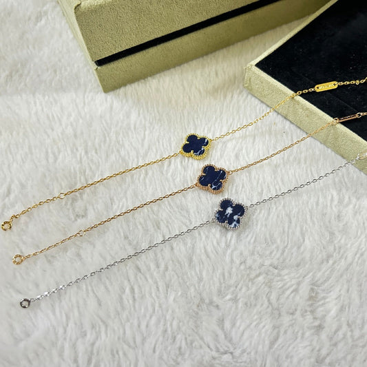 [Gaonasi]CLOVER 1 MOTIF PIETERSITE BRACELET