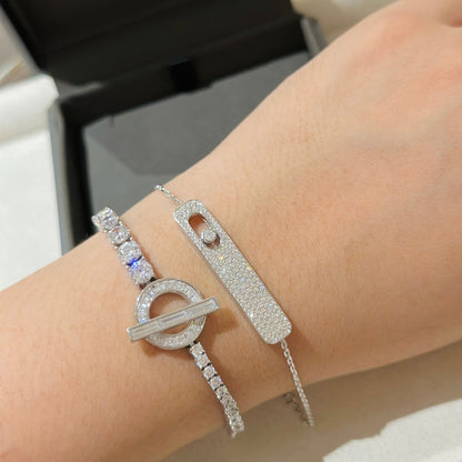 [Cadisa]MOVE CLASSIQUE DIAMOND PAVED BRACELET