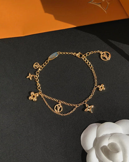 [Gaonasi]BLOOMING PINK GOLD MOP BRACELET