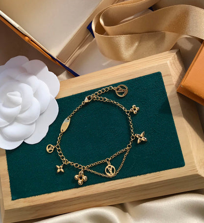 [Gaonasi]BLOOMING PINK GOLD MOP BRACELET