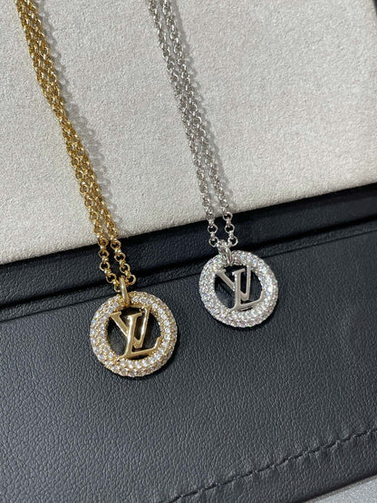 [Gaonasi]BY NIGHT DIAMOND PAVED NECKLACE
