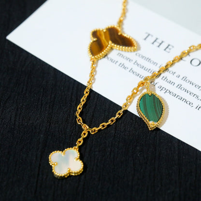 [Gaonasi]LUCKY SPRING 5 MOTIF GOLD BRACELET