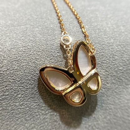 [Gaonasi]BUTTERFLY MOP DIAMOND NECKLACE