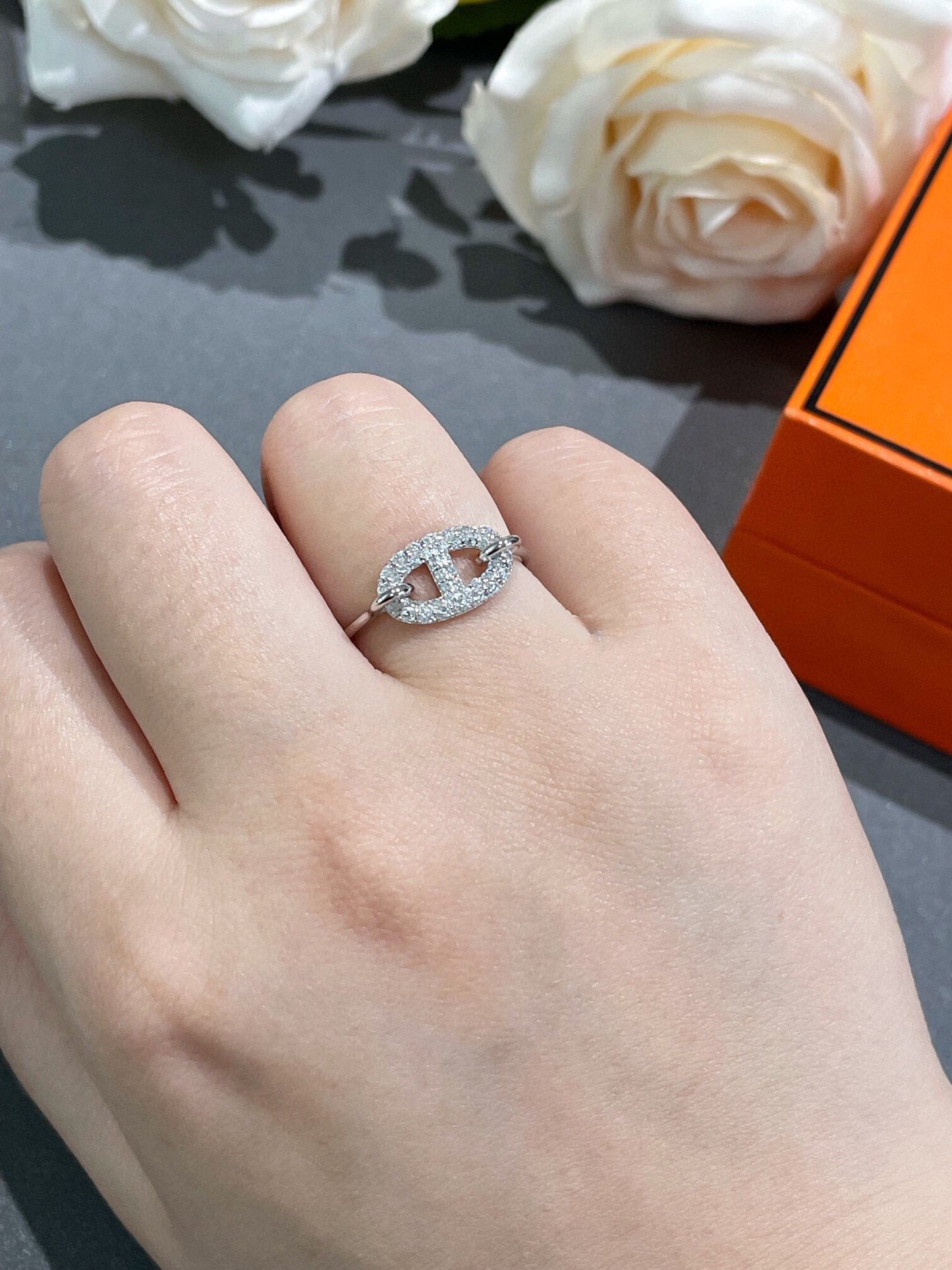 [Gaonasi]RONDE SMALL DIAMOND RING