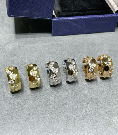 [Gaonasi]BEE LOVE DIAMOND HOOP EARRINGS