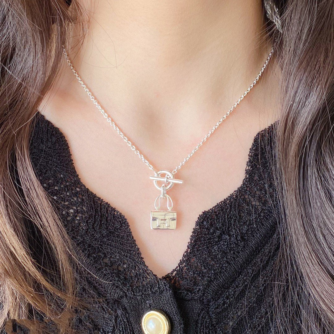 [Gaonasi]CONSTANCE PEDANT SILVER NECKLACE